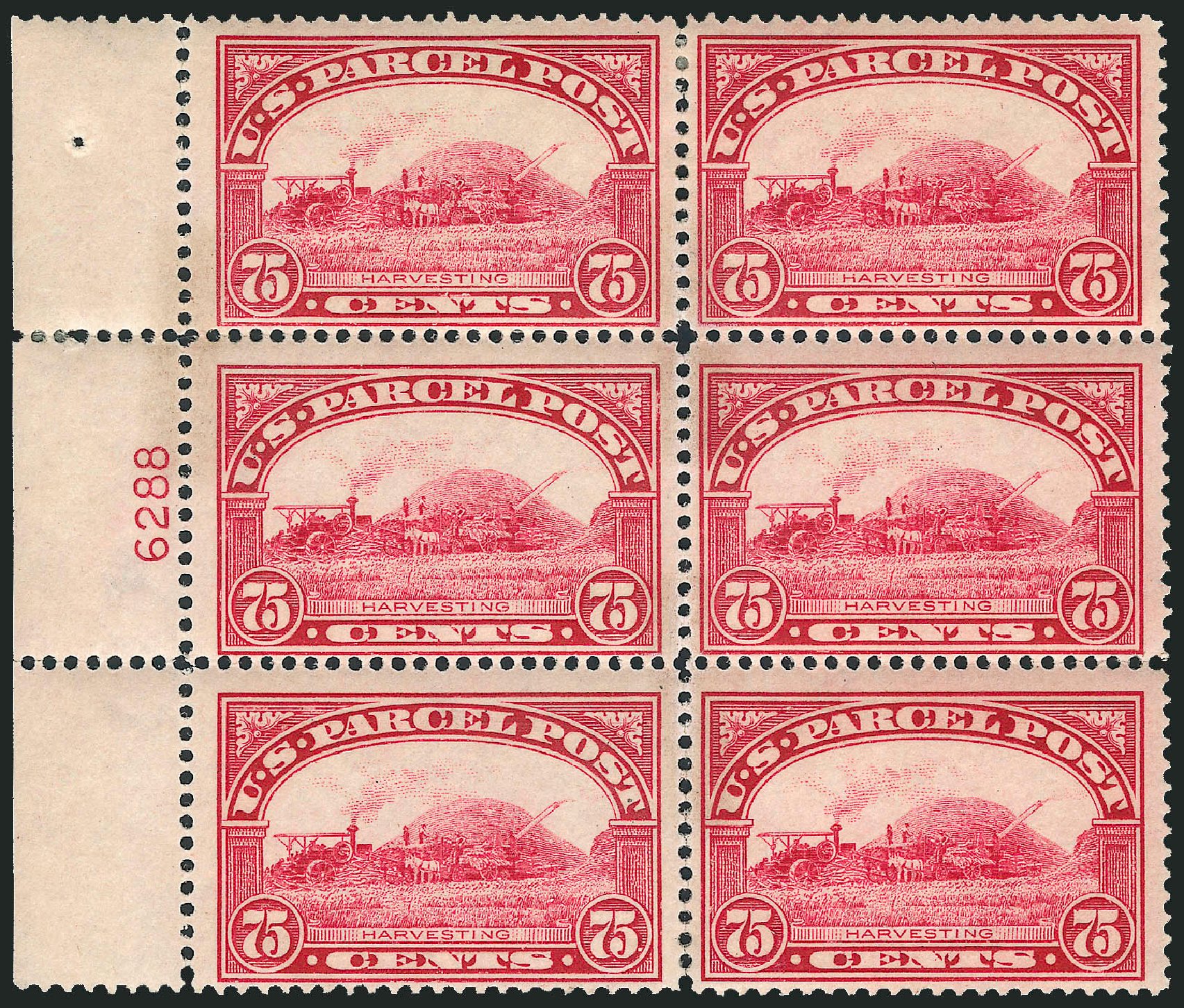 US Stamp Value Scott Catalogue Q11 - 75c 1913 Parcel Post. Robert Siegel Auction Galleries, Apr 2009, Sale 971, Lot 2196