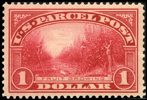 Price of US Stamps Scott Catalog #Q12: 1913 US$1.00 Parcel Post. Matthew Bennett International, Sep 2011, Sale 338, Lot 2077