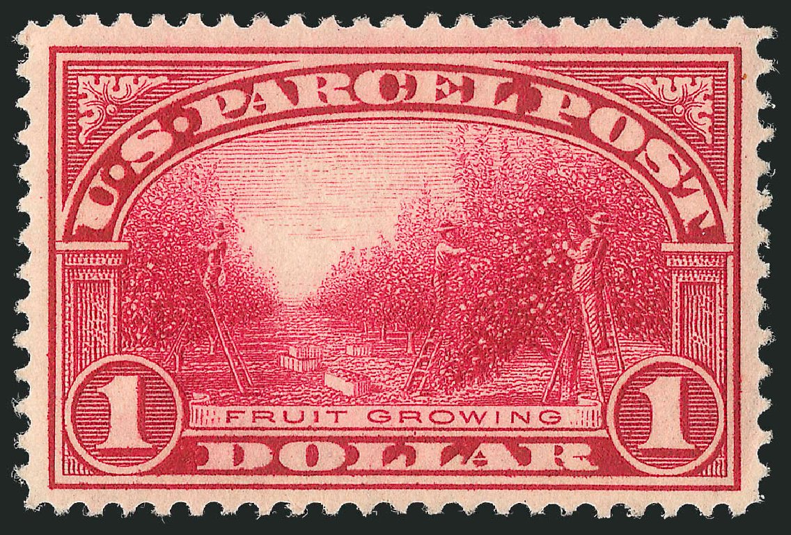 Price of US Stamp Scott Catalog #Q12 - 1913 US$1.00 Parcel Post. Robert Siegel Auction Galleries, Feb 2015, Sale 1092, Lot 1477