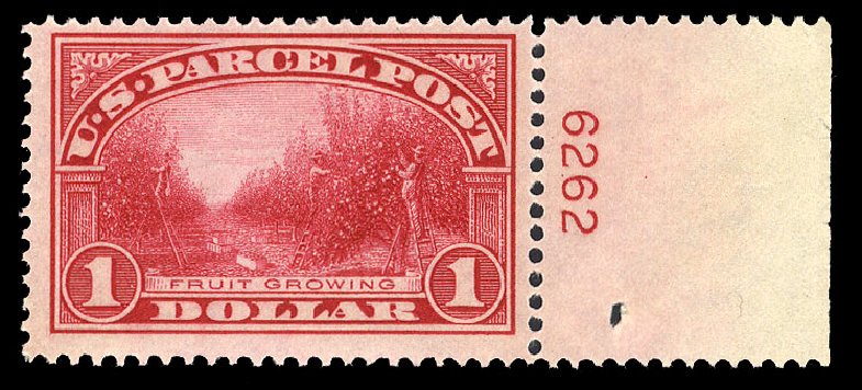 Costs of US Stamp Scott Cat. Q12 - US$1.00 1913 Parcel Post. Cherrystone Auctions, Jun 2009, Sale 200906, Lot 408