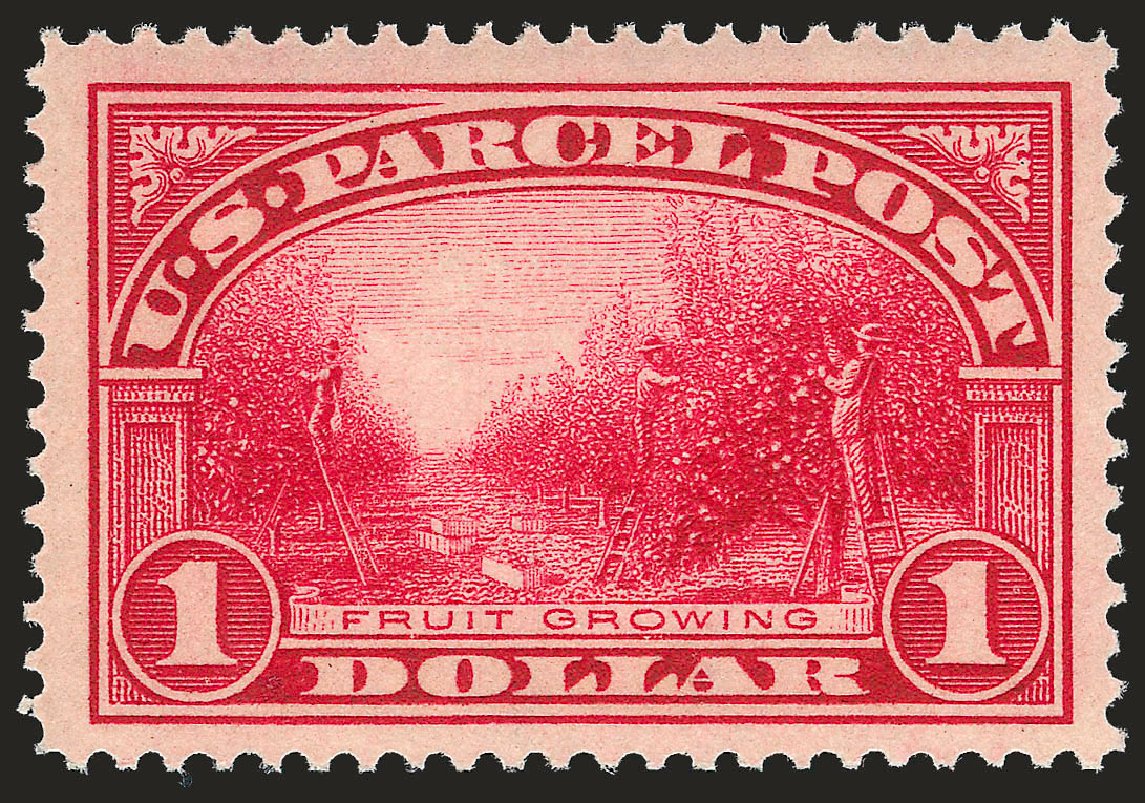Value of US Stamps Scott Cat. #Q12 - US$1.00 1913 Parcel Post. Robert Siegel Auction Galleries, Apr 2010, Sale 984, Lot 1198