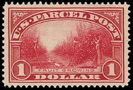 Prices of US Stamps Scott # Q12 - US$1.00 1913 Parcel Post. H.R. Harmer, Nov 2013, Sale 3004, Lot 1409