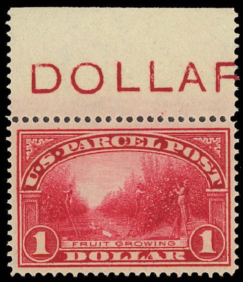 US Stamps Prices Scott Catalogue #Q12 - 1913 US$1.00 Parcel Post. Daniel Kelleher Auctions, Aug 2012, Sale 631, Lot 1799