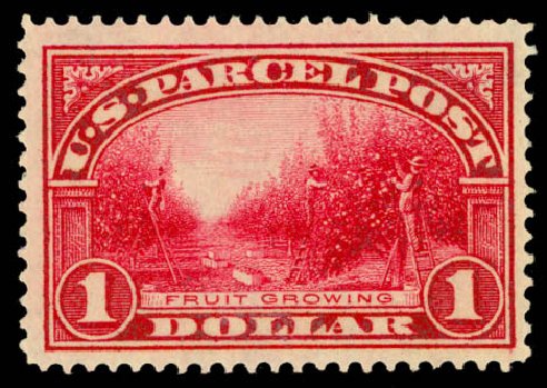 Price of US Stamp Scott Catalogue # Q12: 1913 US$1.00 Parcel Post. Daniel Kelleher Auctions, Aug 2015, Sale 672, Lot 3029