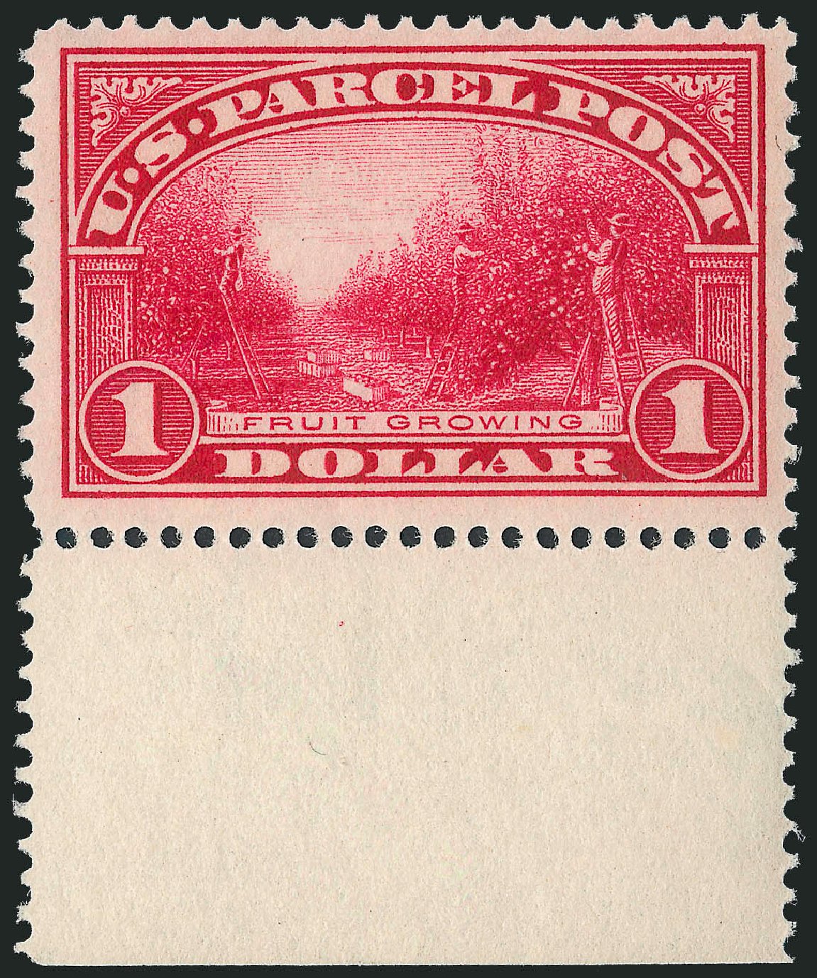 US Stamps Values Scott #Q12: US$1.00 1913 Parcel Post. Robert Siegel Auction Galleries, Mar 2013, Sale 1040, Lot 2181