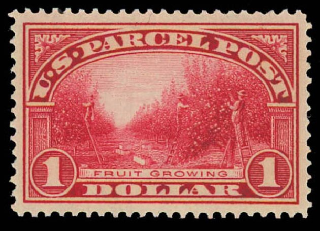 Cost of US Stamp Scott Catalog # Q12 - US$1.00 1913 Parcel Post. Daniel Kelleher Auctions, Oct 2011, Sale 626, Lot 634