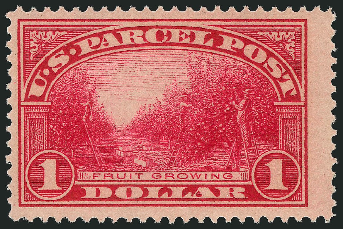 US Stamp Values Scott # Q12: 1913 US$1.00 Parcel Post. Robert Siegel Auction Galleries, Mar 2014, Sale 1067, Lot 1744