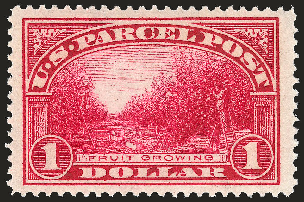 US Stamps Prices Scott Catalogue # Q12: US$1.00 1913 Parcel Post. Robert Siegel Auction Galleries, Dec 2009, Sale 982, Lot 6184