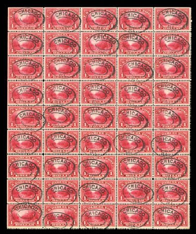 Price of US Stamp Scott Cat. Q12: 1913 US$1.00 Parcel Post. Matthew Bennett International, Dec 2008, Sale 330, Lot 1945