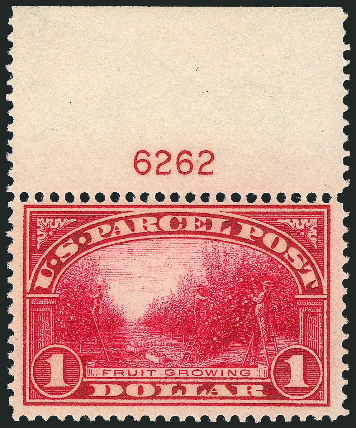 US Stamp Price Scott Cat. # Q12 - 1913 US$1.00 Parcel Post. Robert Siegel Auction Galleries, Nov 2013, Sale 1061, Lot 4235