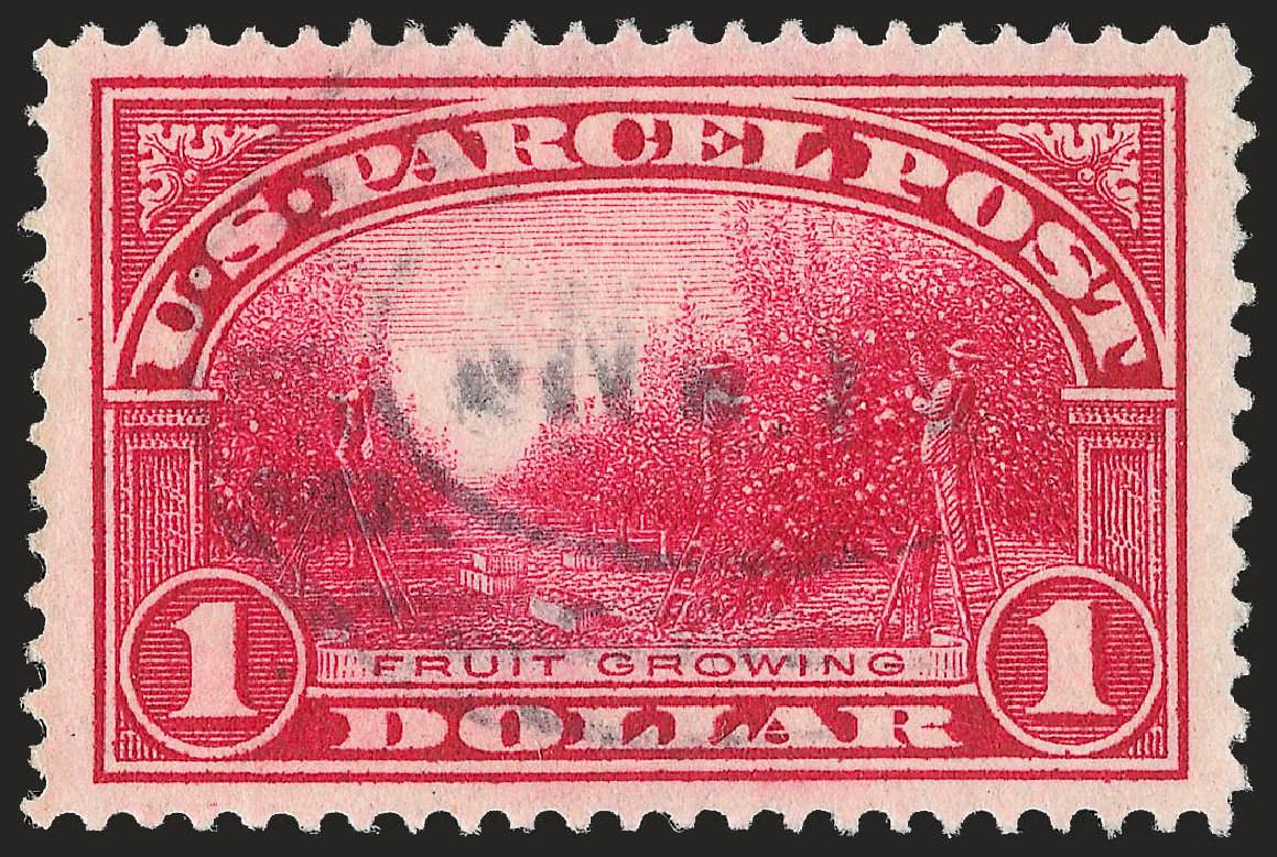 US Stamps Values Scott Cat. # Q12 - US$1.00 1913 Parcel Post. Robert Siegel Auction Galleries, Jun 2009, Sale 975, Lot 2275