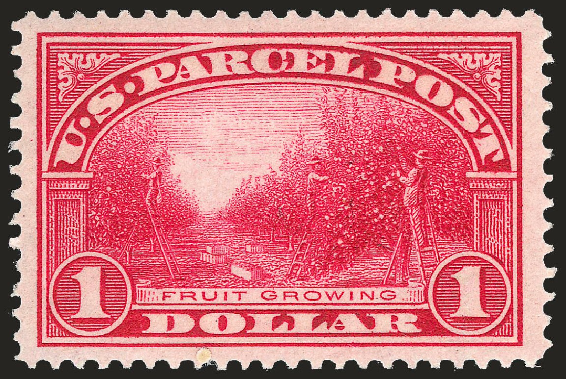 Costs of US Stamp Scott Catalog #Q12: US$1.00 1913 Parcel Post. Robert Siegel Auction Galleries, Dec 2009, Sale 982, Lot 6185