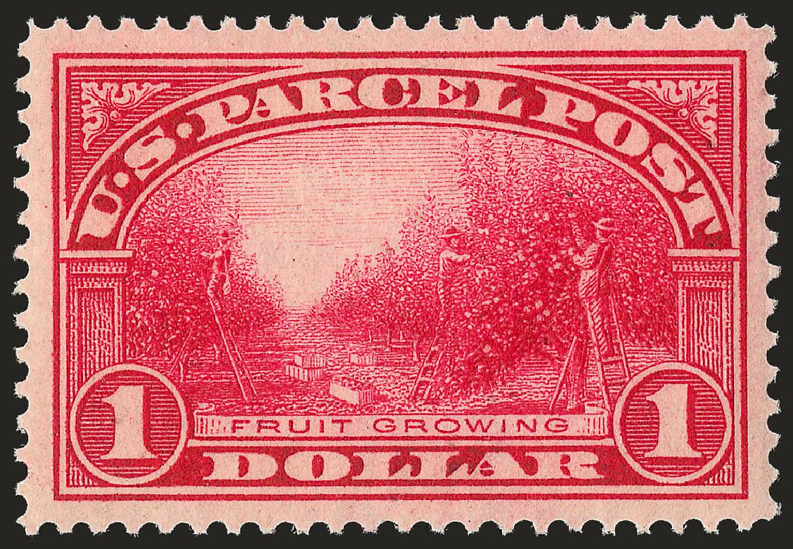 US Stamps Value Scott Catalog Q12 - US$1.00 1913 Parcel Post. Robert Siegel Auction Galleries, Apr 2010, Sale 984, Lot 1195