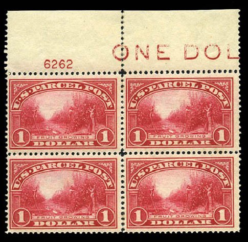 Cost of US Stamp Scott Catalogue Q12 - US$1.00 1913 Parcel Post. Matthew Bennett International, Mar 2011, Sale 337, Lot 3252
