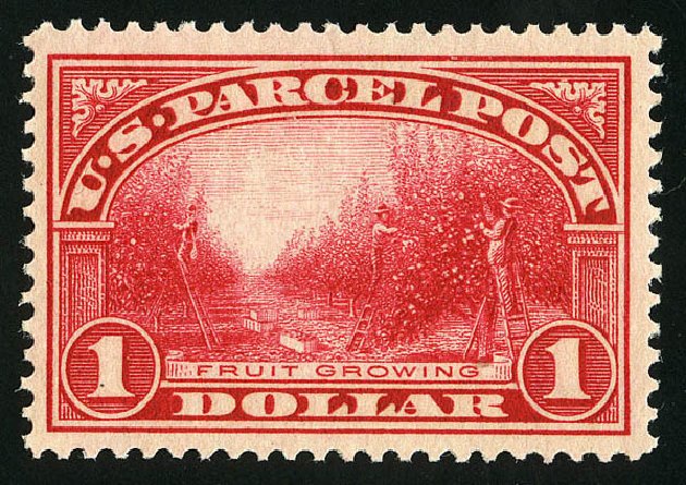 US Stamp Price Scott Cat. # Q12 - US$1.00 1913 Parcel Post. Matthew Bennett International, Sep 2012, Sale 346, Lot 932