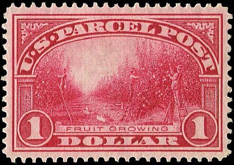 US Stamp Price Scott # Q12 - 1913 US$1.00 Parcel Post. Regency-Superior, Nov 2014, Sale 108, Lot 1262