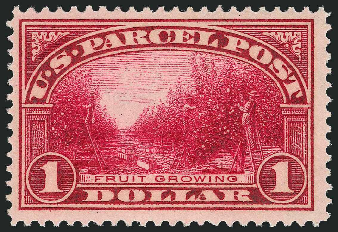 Values of US Stamp Scott Catalog # Q12: 1913 US$1.00 Parcel Post. Robert Siegel Auction Galleries, Jun 2011, Sale 1011, Lot 922