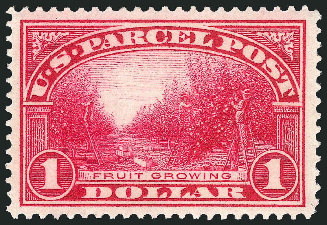 Costs of US Stamp Scott Catalog # Q12: 1913 US$1.00 Parcel Post. Robert Siegel Auction Galleries, Mar 2013, Sale 1040, Lot 2182