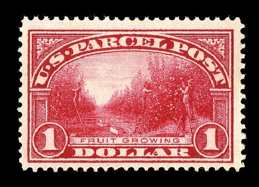 Cost of US Stamps Scott Catalog # Q12 - 1913 US$1.00 Parcel Post. Spink Shreves Galleries, May 2014, Sale 148, Lot 402