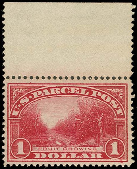 US Stamp Prices Scott Catalogue #Q12: US$1.00 1913 Parcel Post. H.R. Harmer, Oct 2014, Sale 3006, Lot 1543