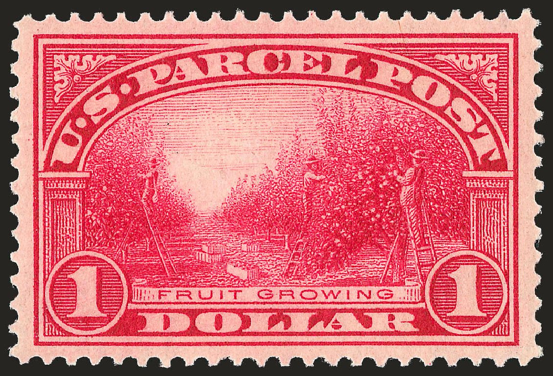 Price of US Stamps Scott Catalog #Q12 - US$1.00 1913 Parcel Post. Robert Siegel Auction Galleries, Jun 2010, Sale 992, Lot 2673