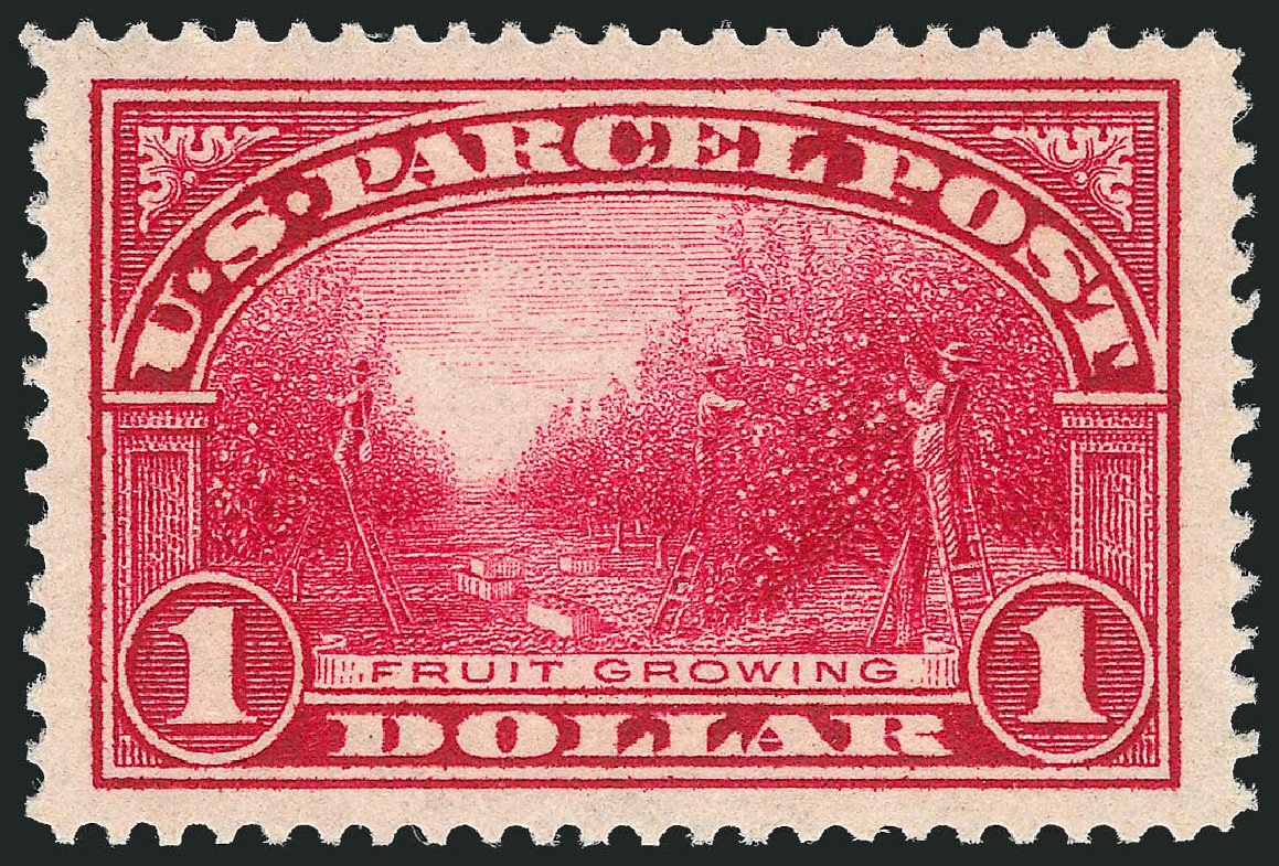 Value of US Stamps Scott Catalog Q12: US$1.00 1913 Parcel Post. Robert Siegel Auction Galleries, Dec 2010, Sale 1000, Lot 1306