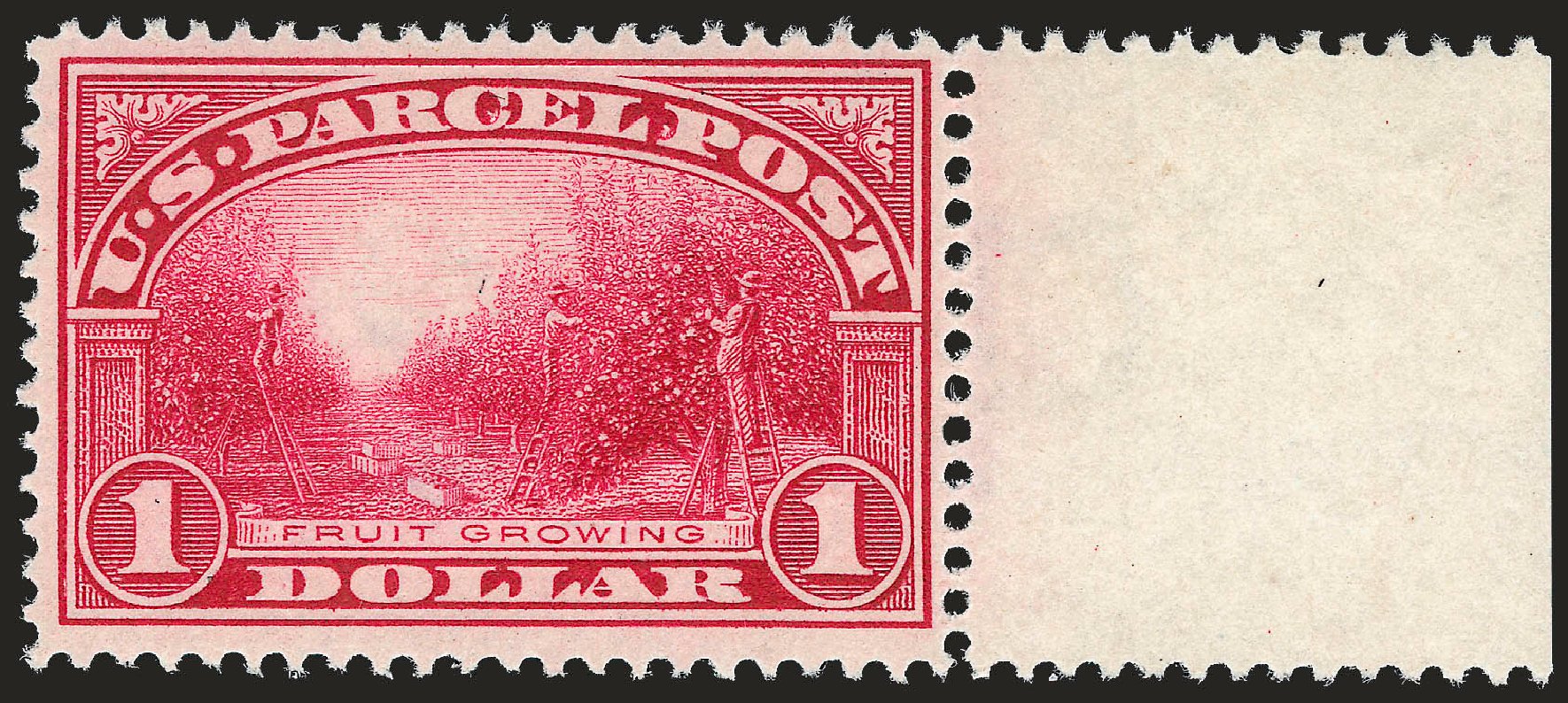 Value of US Stamp Scott Q12: US$1.00 1913 Parcel Post. Robert Siegel Auction Galleries, Dec 2009, Sale 982, Lot 6186