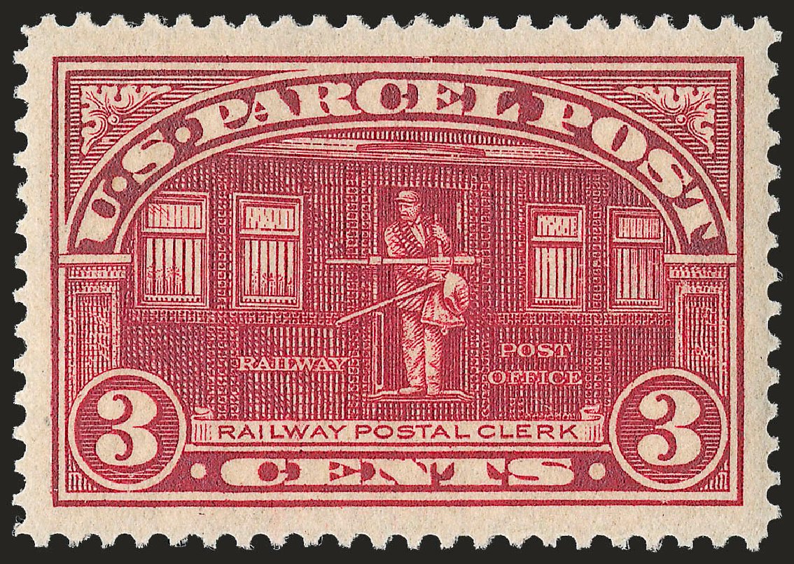 Costs of US Stamps Scott Cat. #Q3: 3c 1913 Parcel Post. Robert Siegel Auction Galleries, Jun 2009, Sale 975, Lot 2267