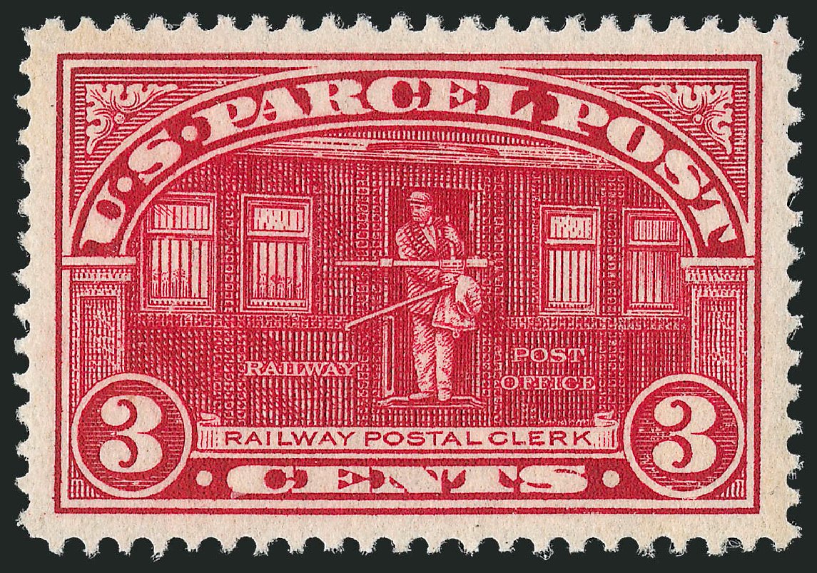 US Stamps Prices Scott #Q3: 1913 3c Parcel Post. Robert Siegel Auction Galleries, Mar 2011, Sale 1007, Lot 3081