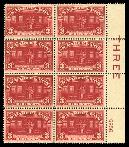 US Stamp Price Scott Catalogue Q3 - 3c 1913 Parcel Post. Matthew Bennett International, Mar 2011, Sale 337, Lot 3242