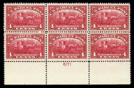 Costs of US Stamps Scott Catalog #Q4 - 4c 1913 Parcel Post. Matthew Bennett International, Dec 2007, Sale 325, Lot 2544