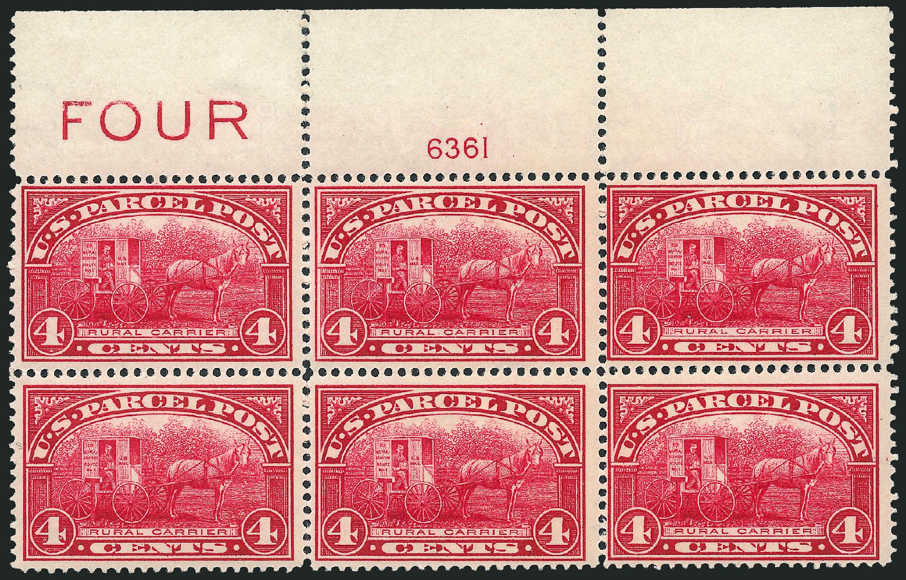 Price of US Stamps Scott #Q4: 4c 1913 Parcel Post. Robert Siegel Auction Galleries, Apr 2009, Sale 971, Lot 2075