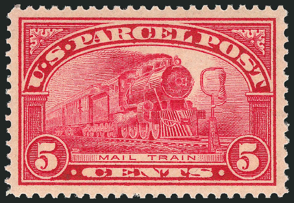US Stamp Values Scott Cat. #Q5 - 5c 1913 Parcel Post. Robert Siegel Auction Galleries, Dec 2010, Sale 1000, Lot 1298