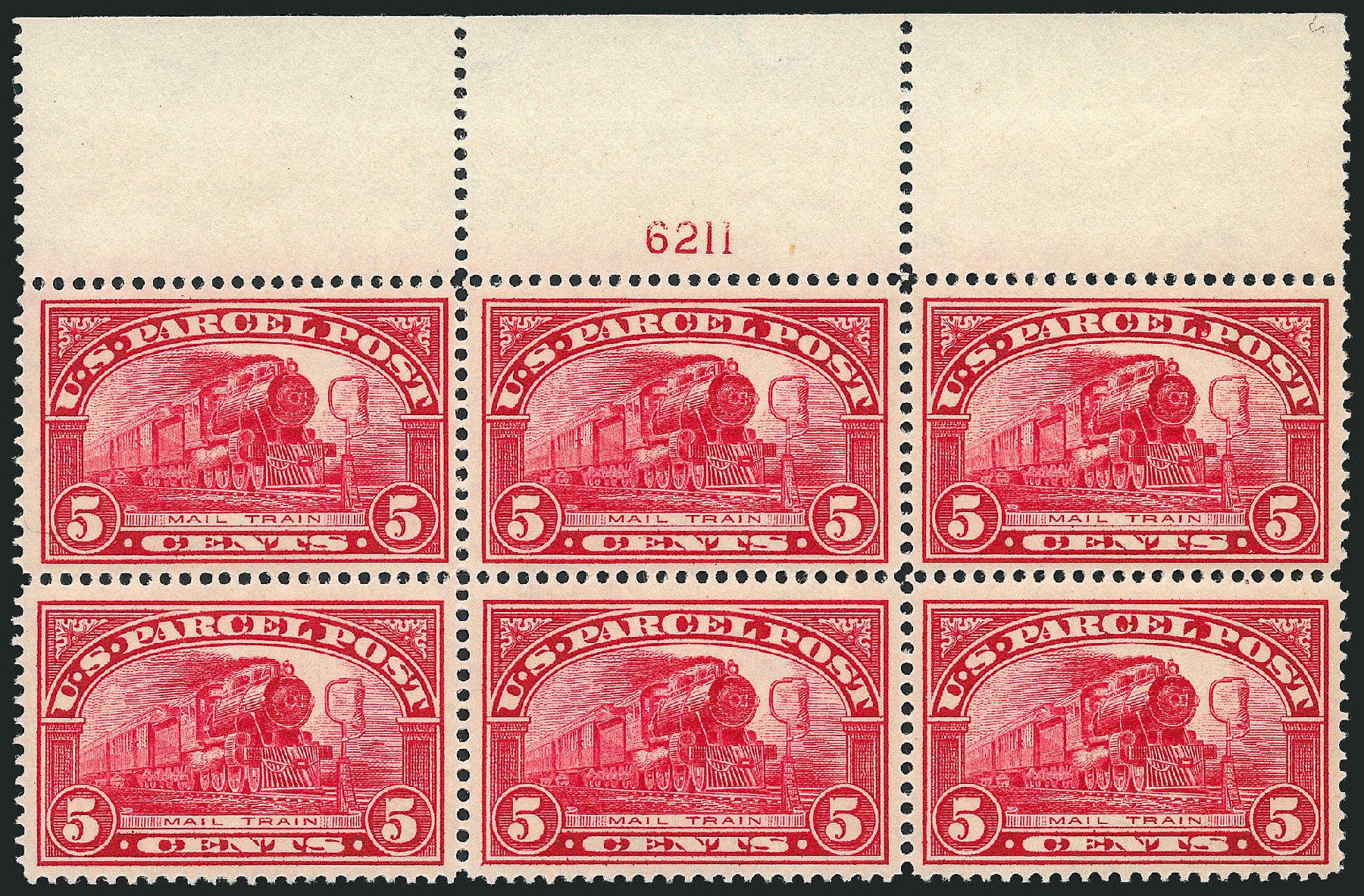 Values of US Stamp Scott # Q5: 5c 1913 Parcel Post. Robert Siegel Auction Galleries, Apr 2009, Sale 971, Lot 2078