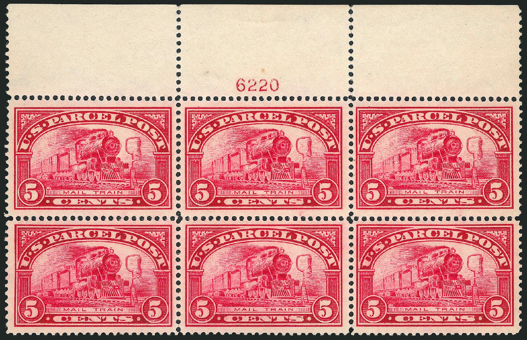 US Stamp Price Scott #Q5: 1913 5c Parcel Post. Robert Siegel Auction Galleries, Jun 2011, Sale 1011, Lot 909
