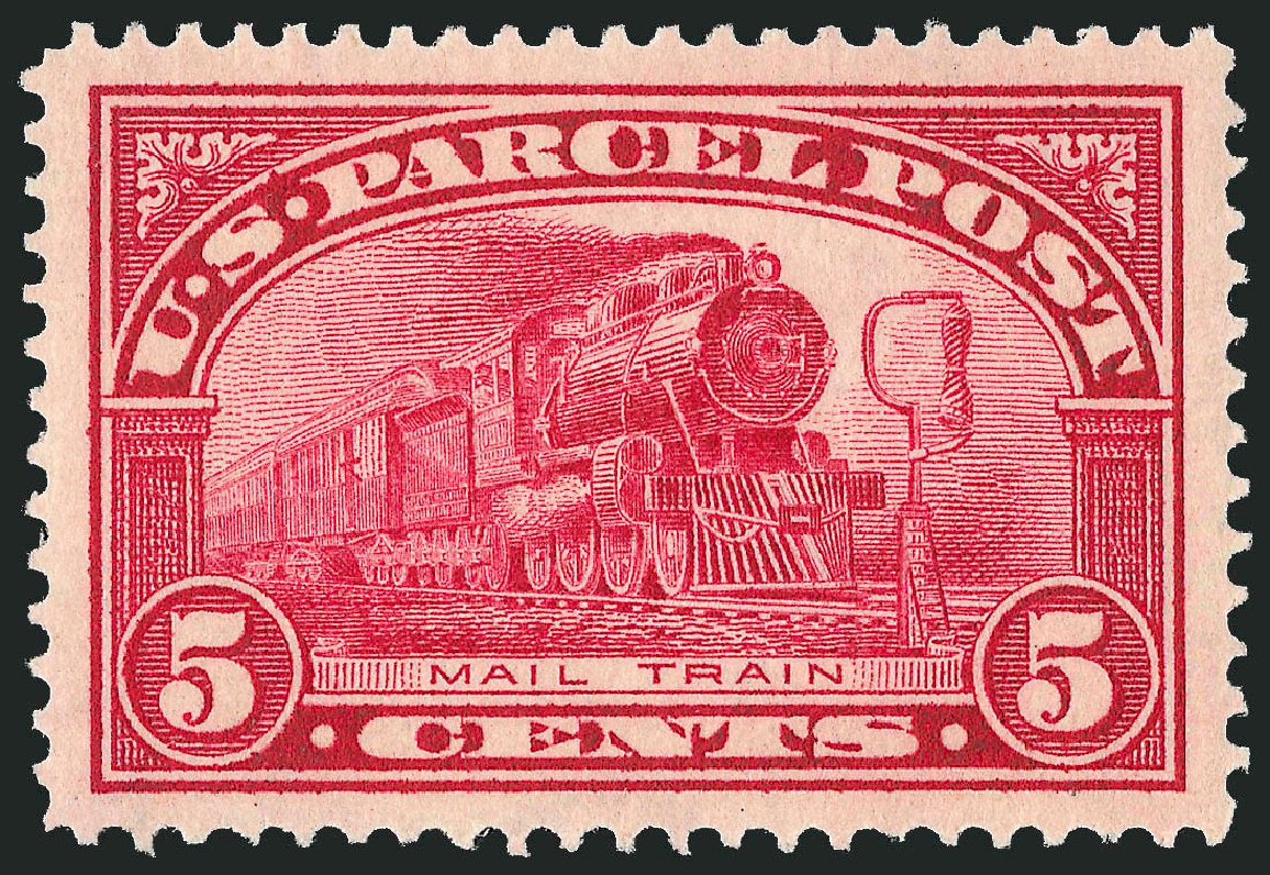 Value of US Stamps Scott Catalogue Q5 - 5c 1913 Parcel Post. Robert Siegel Auction Galleries, Oct 2011, Sale 1014, Lot 2424