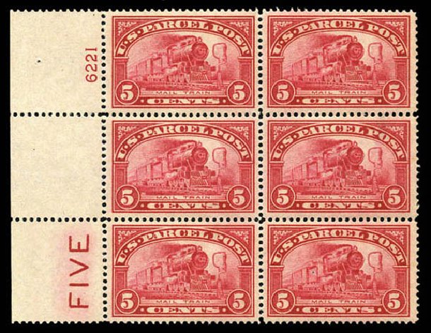 US Stamps Prices Scott # Q5 - 1913 5c Parcel Post. Matthew Bennett International, Mar 2011, Sale 337, Lot 3245