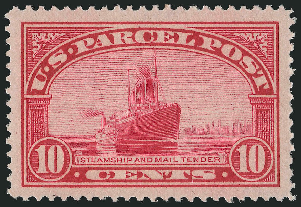 Values of US Stamps Scott Catalog #Q6 - 1913 10c Parcel Post. Robert Siegel Auction Galleries, Oct 2011, Sale 1014, Lot 2427
