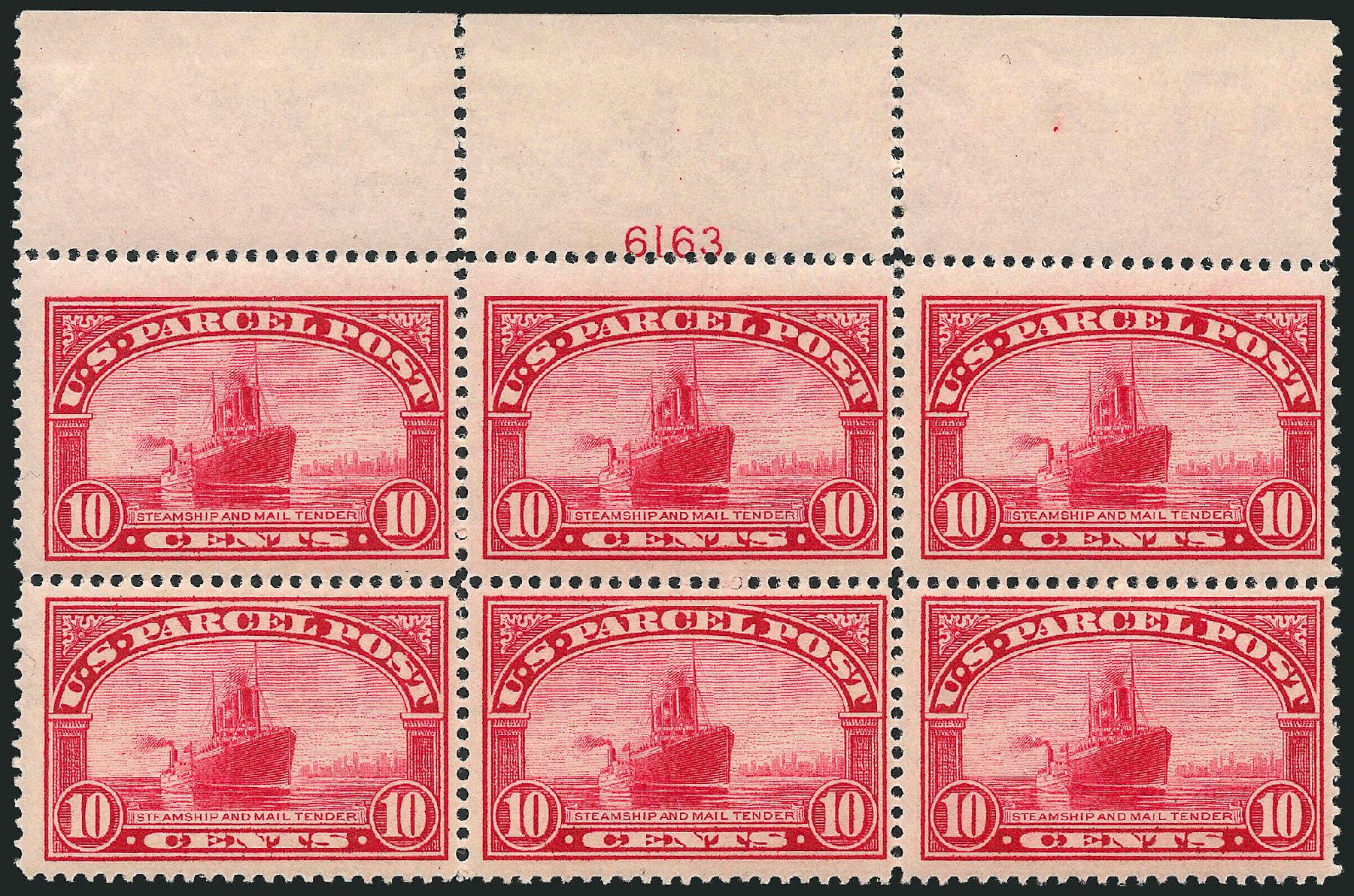 Price of US Stamps Scott Cat. Q6: 10c 1913 Parcel Post. Robert Siegel Auction Galleries, Apr 2009, Sale 971, Lot 2104