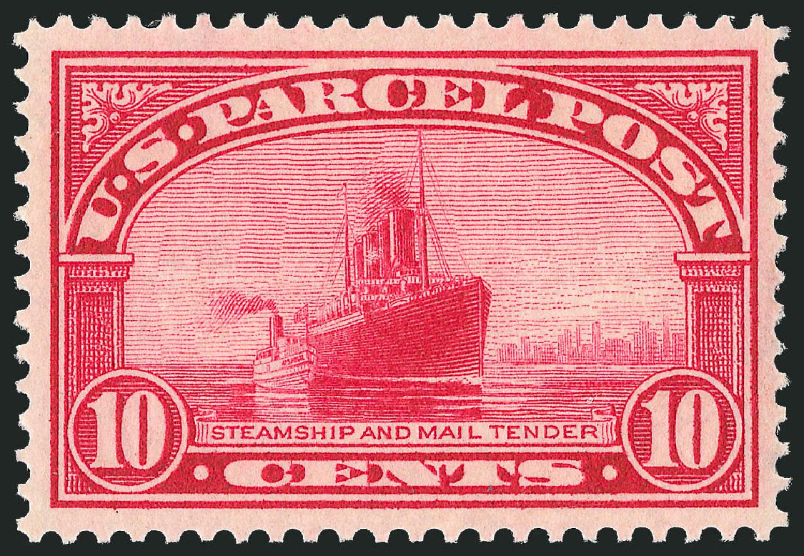 Prices of US Stamp Scott Catalogue #Q6 - 1913 10c Parcel Post. Robert Siegel Auction Galleries, Dec 2009, Sale 982, Lot 6175