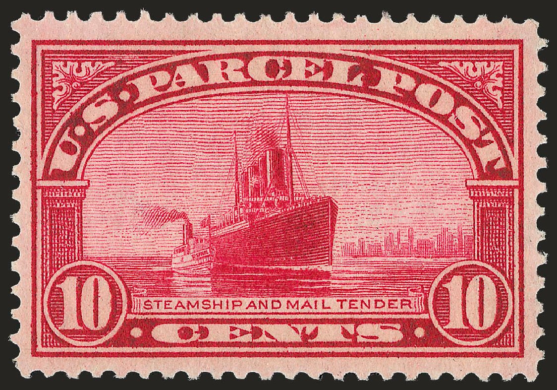 Prices of US Stamps Scott Cat. #Q6 - 1913 10c Parcel Post. Robert Siegel Auction Galleries, Sep 2009, Sale 968B, Lot 872