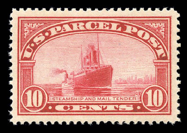Prices of US Stamp Scott Cat. #Q6: 1913 10c Parcel Post. Matthew Bennett International, Sep 2010, Sale 333, Lot 4033