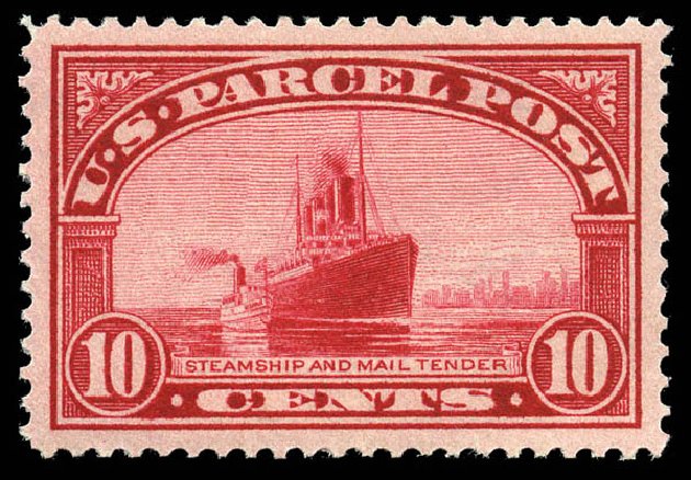 Value of US Stamps Scott Q6: 1913 10c Parcel Post. Matthew Bennett International, Feb 2012, Sale 340, Lot 613