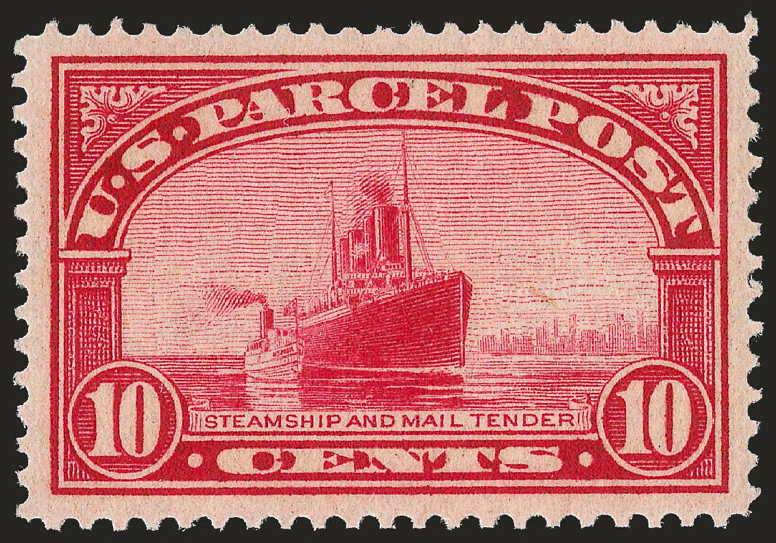 Costs of US Stamps Scott Cat. Q6: 10c 1913 Parcel Post. Robert Siegel Auction Galleries, Jun 2010, Sale 992, Lot 2663