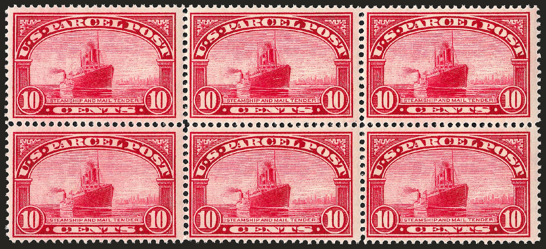 Price of US Stamps Scott Catalog Q6 - 1913 10c Parcel Post. Robert Siegel Auction Galleries, Sep 2008, Sale 962, Lot 3046