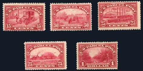 Value of US Stamps Scott #Q7: 1913 15c Parcel Post. Harmer-Schau Auction Galleries, Oct 2010, Sale 87, Lot 429
