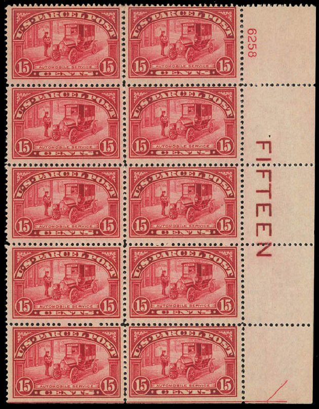 Price of US Stamp Scott Catalogue Q7 - 1913 15c Parcel Post. Daniel Kelleher Auctions, Apr 2012, Sale 629, Lot 489