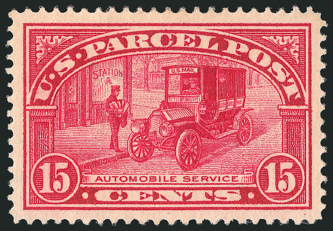 US Stamp Values Scott Catalogue # Q7 - 1913 15c Parcel Post. Robert Siegel Auction Galleries, Jun 2011, Sale 1011, Lot 914