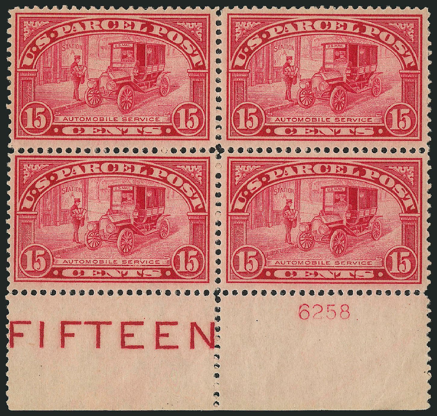 Prices of US Stamp Scott Cat. Q7: 15c 1913 Parcel Post. Robert Siegel Auction Galleries, Oct 2010, Sale 997, Lot 6354