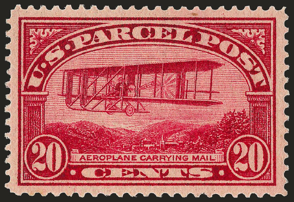US Stamp Values Scott Catalog Q8: 1913 20c Parcel Post. Robert Siegel Auction Galleries, Dec 2008, Sale 967, Lot 5178